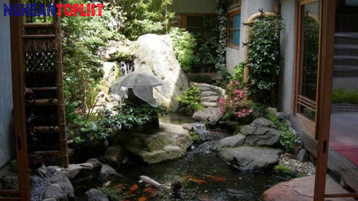 thi công hồ cá Koi tại Nghệ An