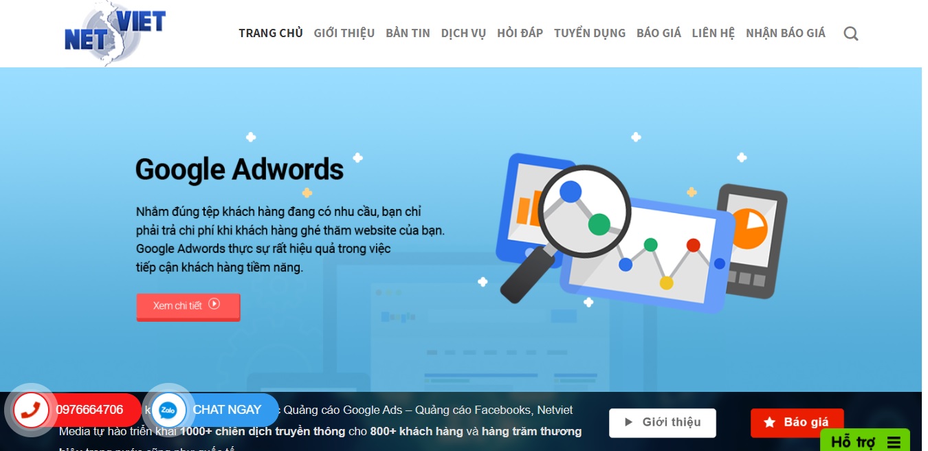 Công ty quảng cáo trực tuyến NET VIỆT