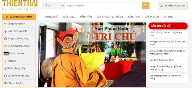 Cửa hàng bán trang sức phong thủy Thiên Thái