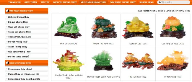 Cửa hàng bán trang sức phong thủy Vinh