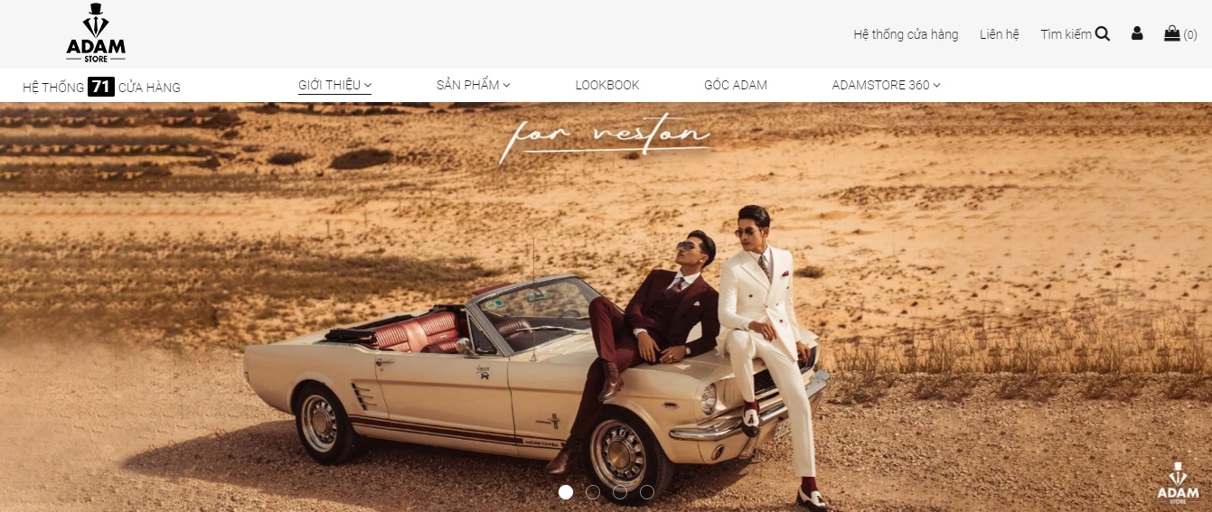 Shop quần áo nam Adam Store 