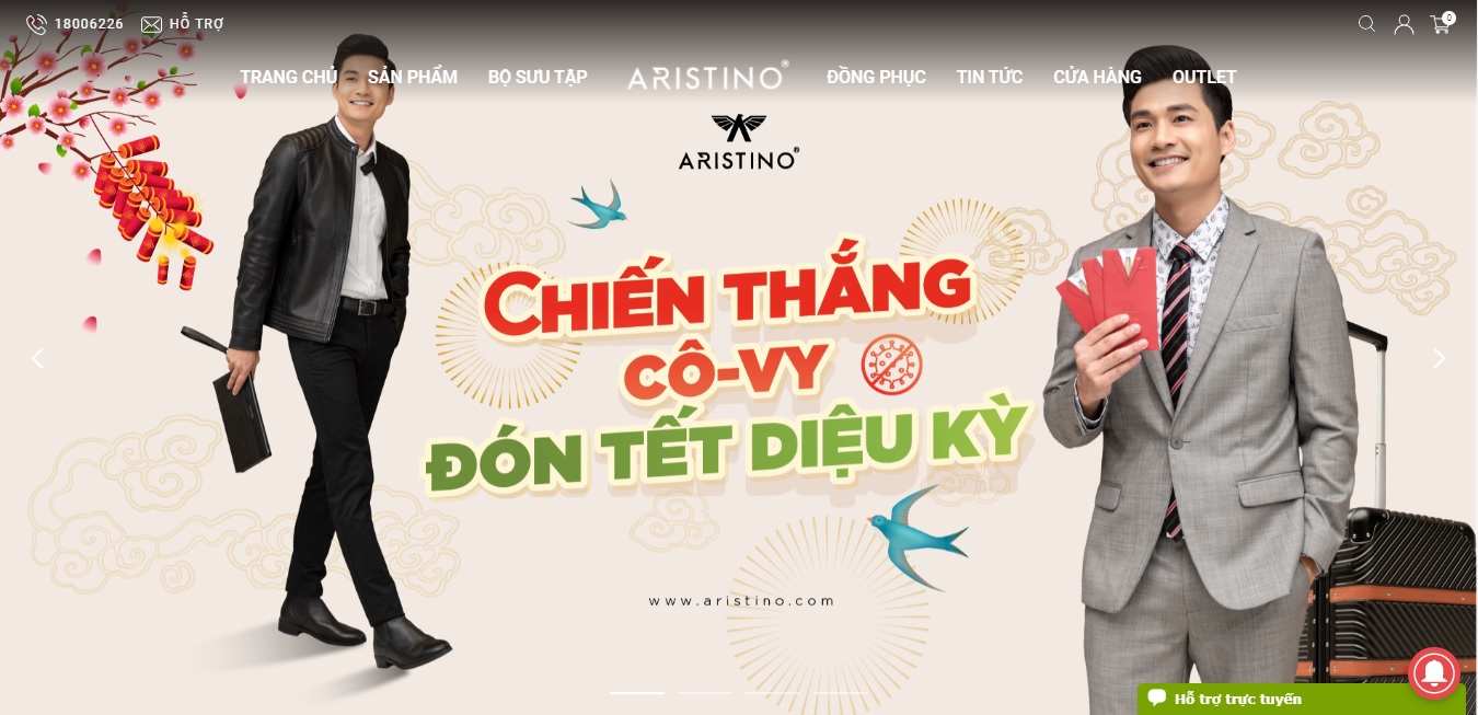 Shop quần áo Aristino 