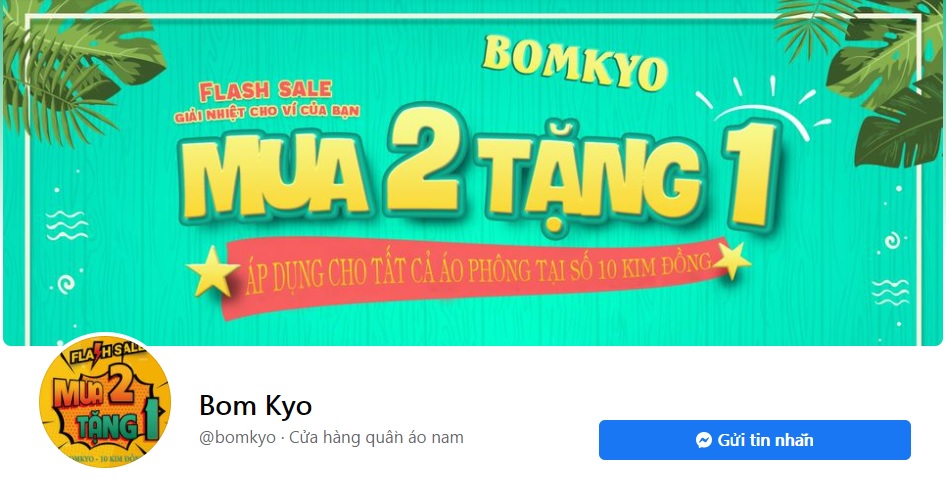 Shop quần áo nam Bom Kyo