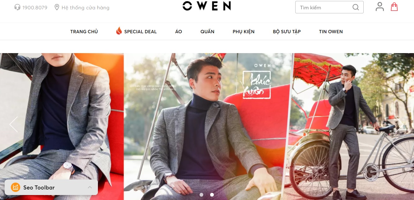 Shop quần áo nam Owen