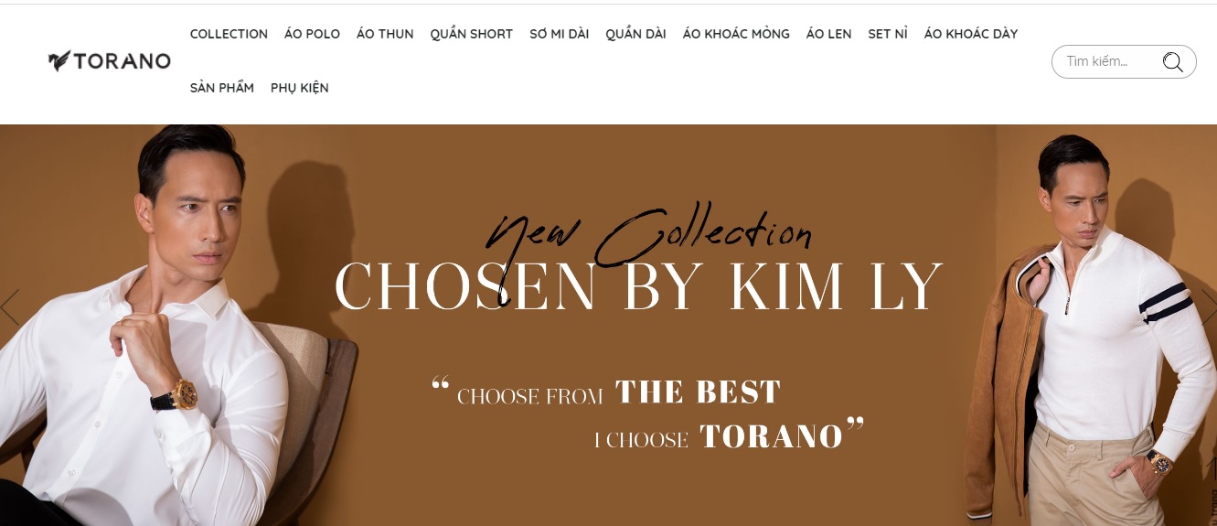 Shop quần áo nam Torano