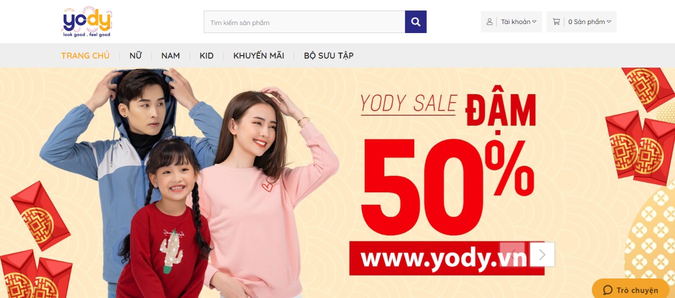 Shop quần áo nam Yody