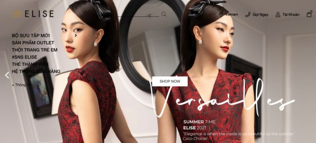 Shop quần áo nữ Elise