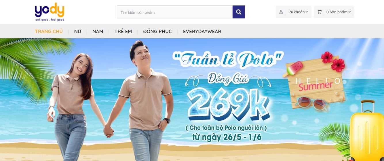 Shop quần áo nữ Yody