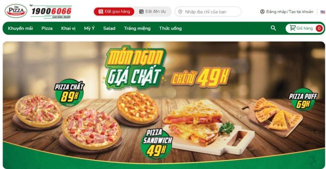 Top 5 thương hiệu bánh pizza ngon tại Vinh, Nghệ An 7 Thương hiệu bánh pizza ngon The Pizza Company