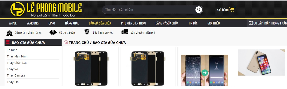 Trung tâm sửa điện thoại Lê Phong Mobile