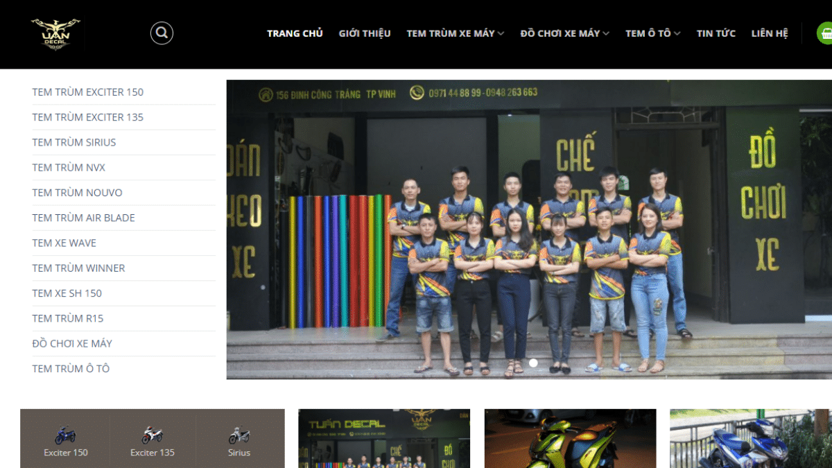 Địa chỉ bán phụ tùng đồ chơi ô tô Tuấn Decal