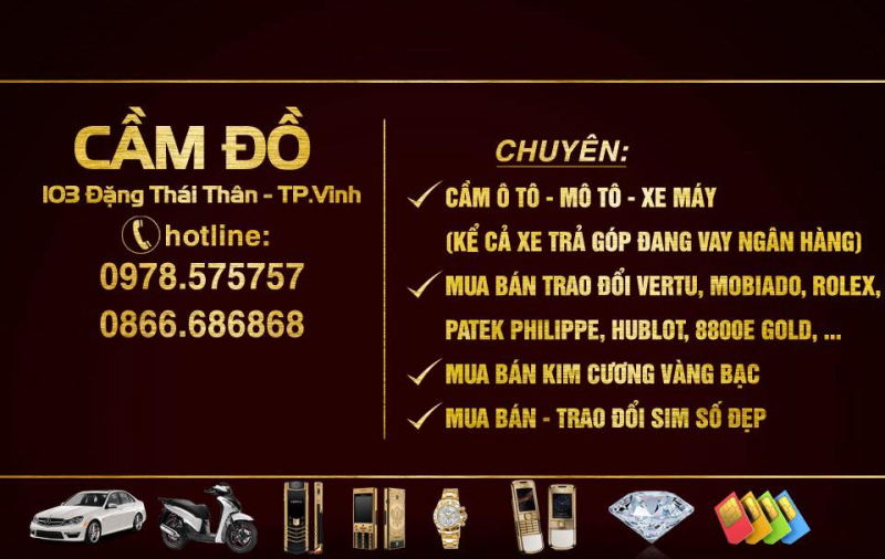 Cầm đồ 103 Đặng Thái Thân