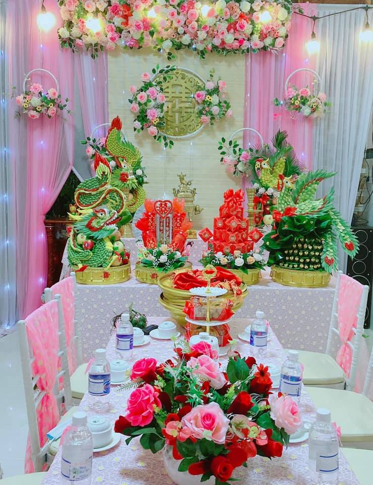 Dịch vụ Hoa Tươi - Hộp Mâm Quả Cưới