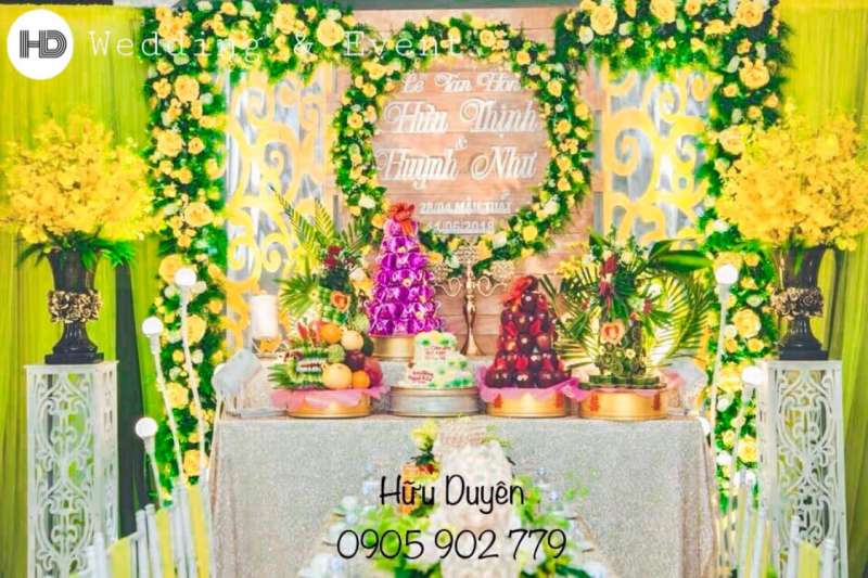 Tổ chức sự kiện & trang trí tiệc cưới Hữu Duyên