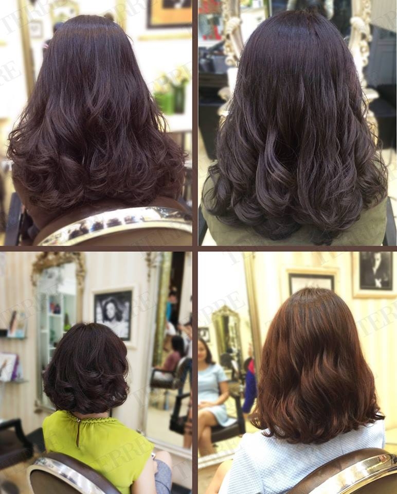 Những mẫu tóc uốn nhẹ