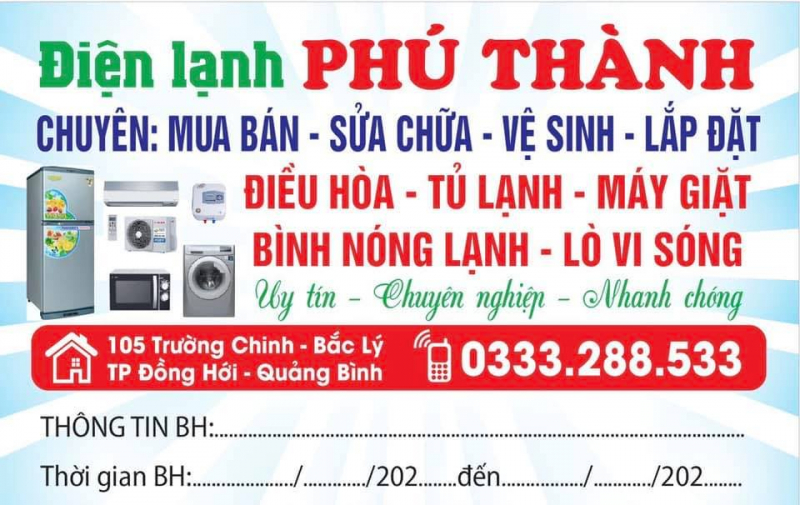 Sửa Điện Lạnh Đồng Hới