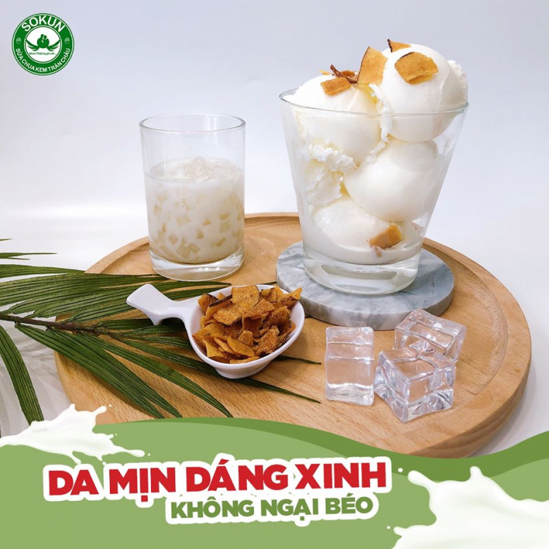 Sữa chua kem ngọc trai SOKUN