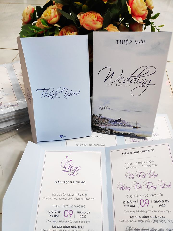 Thiệp cưới Vạn Xuân