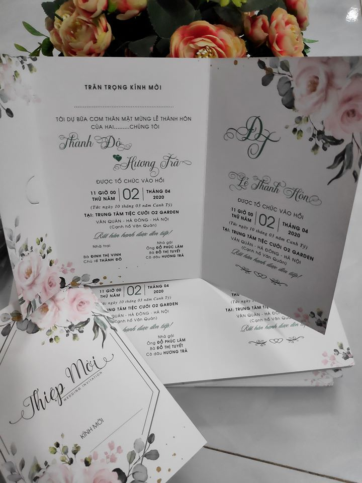 Thiệp cưới Vạn Xuân