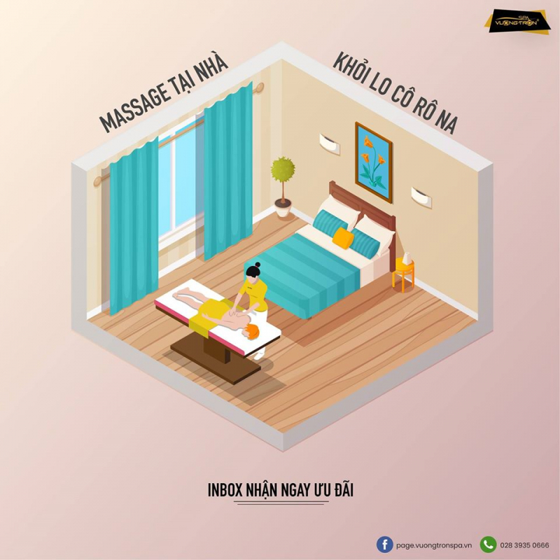 Dịch vụ massage tại nhà của Vương Tròn Spa.